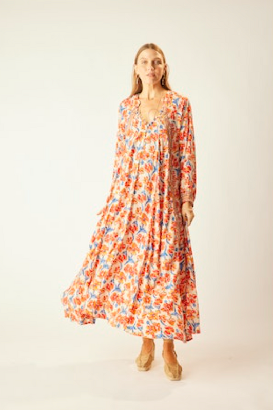 Fiore Silk Maxi Dress